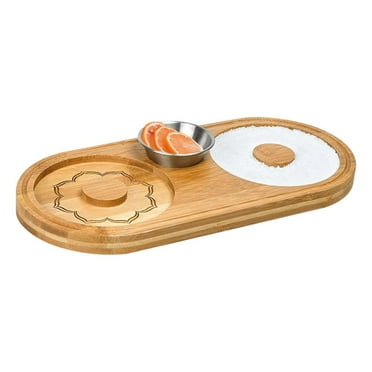 Margarita Salt Rimmer | Bar Bartender Tool with 2 Trays | Wooden Sugar Salt Glass Rimming Bar Accessories for Margarita and Cocktail