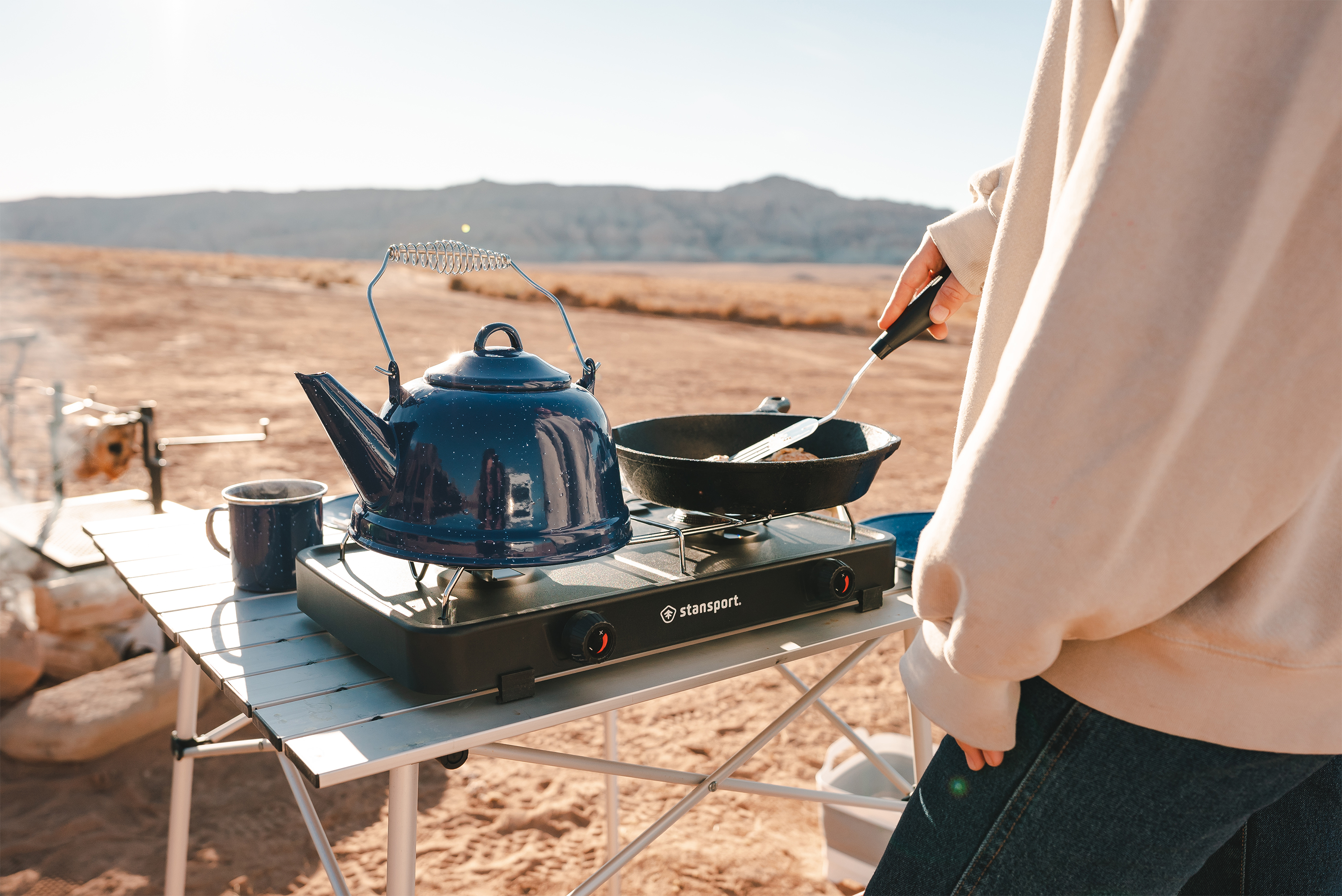 Stansport 2-Burner Regulated Propane Camp Stove