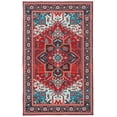 thumbnail image 2 of SAFAVIEH Tucson Medici Traditional Machine Washable Area Rug, 3' x 5', Red/Blue, 2 of 14