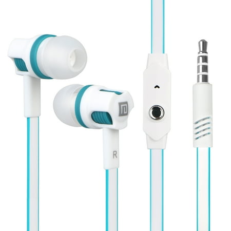 Wired Hands Free Headset - EEEKit 3.5mm Wired Headphones Sports In-Ear Earphones Bass Stereo Hands- Free Calling Headphones Headset Earbuds with Mic for Cell Phones Laptops Tablets