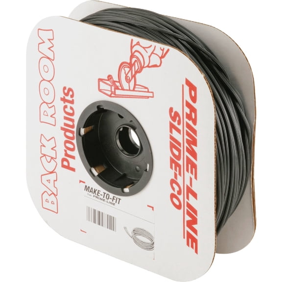 Prime-Line Products P 7604 Screen Retainer Spline, .250-in1/4-in, 250-ft Roll, Black — Residential Use, Standard Application
