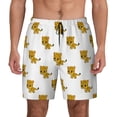 thumbnail image 2 of Goofa Leopard Print Printed Men's Swim Trunks Board Shorts Quick Dry Mens Swimming Trunks with Compression Liner,Breathable Fit Hawaii Beach Shorts-Large, 2 of 9