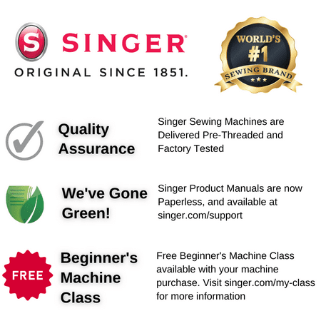 Singer® M3220 Mechanical Sewing Machine, Certified Used, Factory Serviced