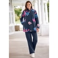 thumbnail image 4 of Woman Within Plus Size Microfleece Quarter-Zip Pullover, 4 of 6
