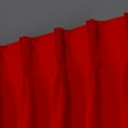 thumbnail image 2 of Homi Drapes Double Pinch Pleated Blackout Curtains Thermal Insulated Room Darkening Drapes for Bedroom/Livingroom Along with 2 Panels,Tiebacks,Hooks (Red, 36"x54"), 2 of 5