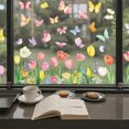 thumbnail image 5 of Heyingu 9Sheet Spring Summer Window Cling Sticker Decal Tulip Butterfly Flower Decal Window Stickers Decorations for Glass Doors Bedroom Balcony, 5 of 5
