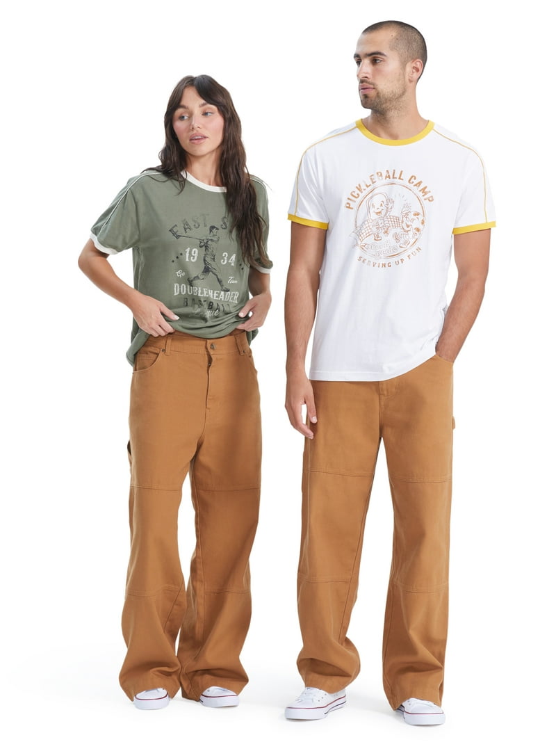 No Boundaries All Gender Carpenter Pants, Men's Sizes 28
