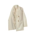 thumbnail image 3 of Fashnice Veste d'Extérieur pour Femmes, Blazer à Double Boutonnage, Cardigan Décontracté pour Bureau, Blanc Cassé m, 3 of 4