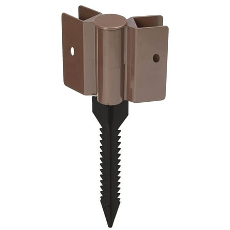 Plant Anchors - Frame It All Raised Garden Bed Brackets - 2'' Snap-Lock Anchor Bracket - 2 pack (Brown)