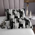 thumbnail image 3 of Erosebridal Chic Abstract Coverlet Set Twin, Modern Watercolor Bedding Set, Minimalst Decor 2pcs, 3 of 5