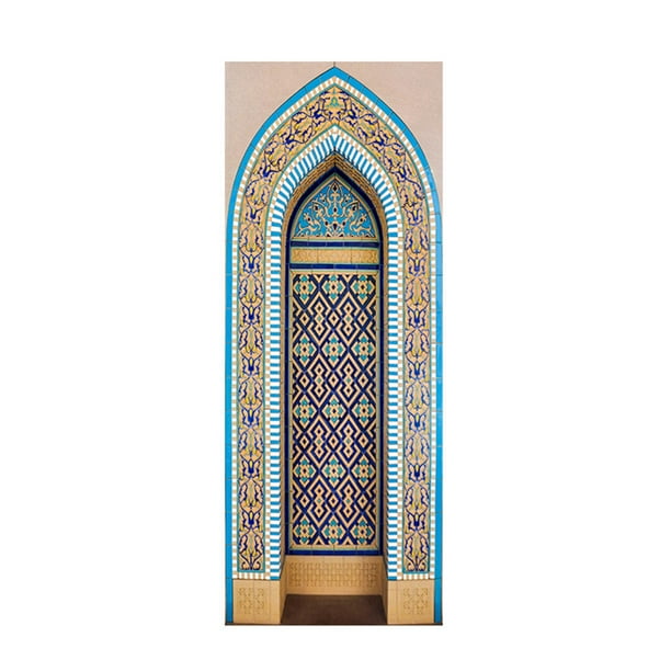 Pegatinas de puerta de , pegatinas de pared para puerta, papel tapiz para S Zulema etiqueta de la puerta