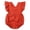 Brick Red, variant on mgoYE Baby Girls Playsuits Ruffled Bodysuit 3 6 12 18 Month Fly Sleeve Romper Newborn Cotton Linen Jumpsuit Infant Summer Clothes(Pink,18-24 Months)