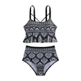 thumbnail image 4 of Ticikt Bikini Set for Women 2 Piece High Waisted Slim Fit Swimsuits for Women Scoop Neck Women's Bathing Suit 2026, 4 of 9