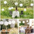 thumbnail image 6 of Naler 20 Pcs White Hanging Paper Lanterns Bulk with 20x LED Lights for Wedding Birthday Party Decor, 6 of 7