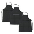 thumbnail image 4 of MERRYHAPY 3Pcs Hair Stylist Apron for Women Waterproof and Oil-Proof Black Polyester 11.8x21.3in, 4 of 8
