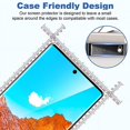 thumbnail image 5 of [Paquete 2+2] Protector de pantalla compatible con Google Pixel 6 Pro, vidrio templado 9H, curvatura 3D, HD transparente, antiarañazos, protector de pantalla de vidrio para Google Pixel 6 Pro 5G, 5 of 5