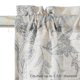 thumbnail image 4 of Cortinas Jinchan Floral para Cocina 36 cm Lino Gris Paneles de 2 Niveles, 4 of 8