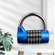 thumbnail image 3 of Combination Lock 5 Digital Resettable Code Combo Durable Compact Easy to Set and Use Security Safe for Case Gym Locker Blue, 3 of 5