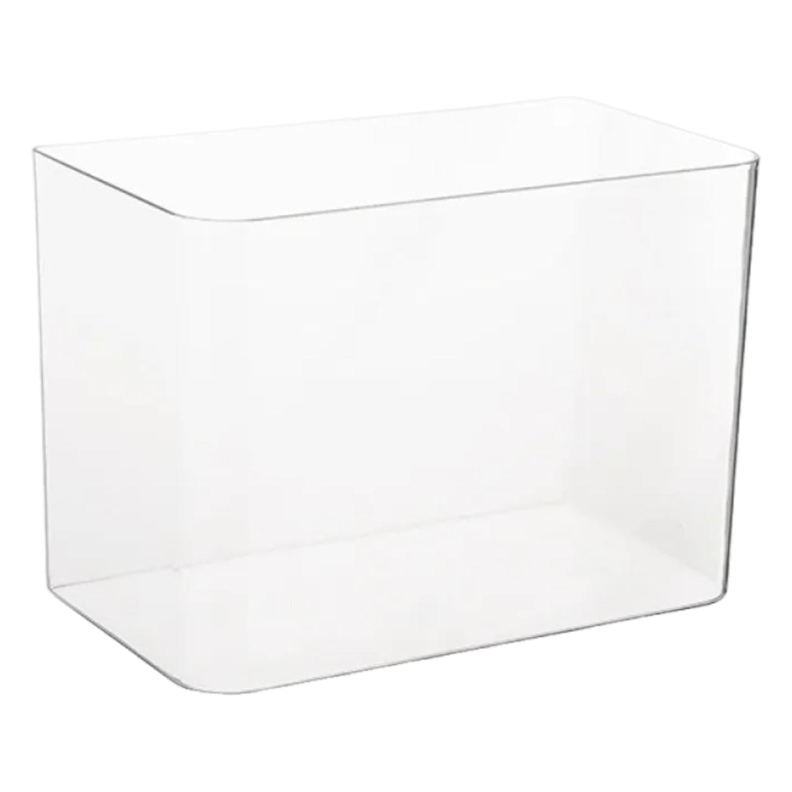 EHJRE Reptile Terrarium Tank Aquarium Clear Habitat Cage Transparent Feeding Box Sturdy Pp Build Suitable for Fish Keeping Reptile Caring Desktop Placement No Lid