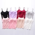 thumbnail image 3 of Women's with Built in Padded Bra Adjustable Spaghetti Strap Tank Top Comfort,M-6XL, 3 of 12