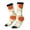 2 Black-1, variant on Vintage Bowling Pattern Sport Socks for Women and Men Crew Socks Sporty Calf Socks Casual Socks