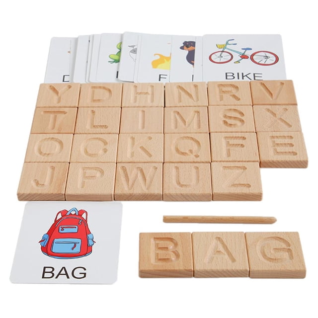 de aprendizaje tarjetas Flash carta de rompecabezas ABC vista juguetes educativos Montessori ños 3 Salvador tarjetas de memoria flash del alfabeto