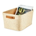 thumbnail image 4 of Mainstays Medium Rectangle Felt Basket, Oatmeal, Set of 2, 4 of 6