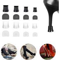 Duslogis High Heel Protectors 8 Pairs Heel Repair Caps Covers & Heel Stoppers 4 Sizes Heel Cover Perfect for Wedding, Grass, Gravel, Wetlands Outdoor Events (XXS,XS,S,M)