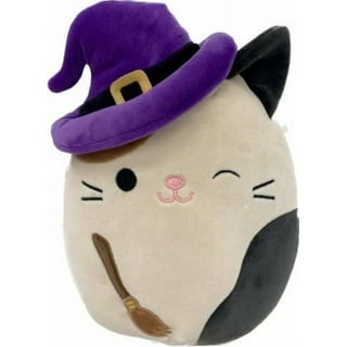 Squishmallows Original 14-Inch Cam Calico Cat with Purple Hat - Large  Ultrasoft Official Jazwares Plush