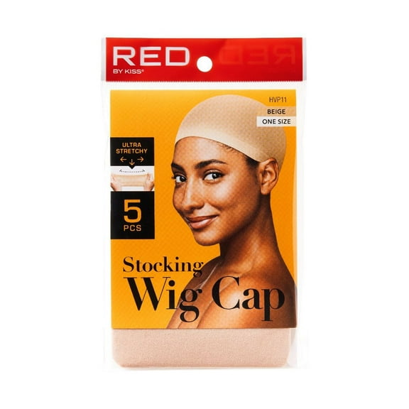 Red by Kiss Stocking Wig Cap - 5 pcs - Beige