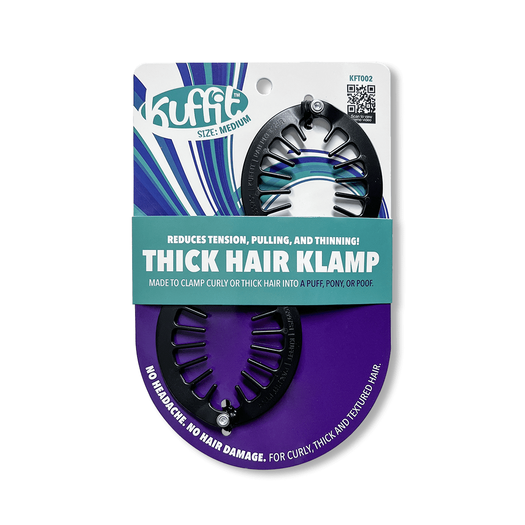 PAN Product Partners Kuffit™ MEDIUM Thick Hair Klamp (2 PCS) For Curly, Thick & Textured Hair
