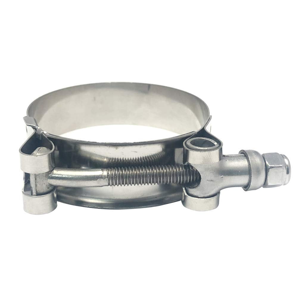 ISPINNER 2 Pack 2 inch 5664mm Stainless Steel TBolt Hose Clamps for 2" Hose ( 5664mm, Pack of