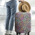 thumbnail image 2 of Yellow Floral Oval Pattern Luggage Cover Fashion Suitcase Cover Baggage Covers Fit 25-28 Inch Luggage (Go Travel), 2 of 5
