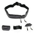 thumbnail image 3 of Unique Bargains 1 Pc Double Pocket Running Waist Pack for Hiking Gym Polyester Starry Gray, Black, 3 of 4