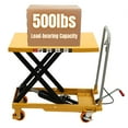 thumbnail image 6 of NEW Hydraulic Lift Table Cart 500 lbs Manual Single Scissor Lift Table 30.5" NEW, 6 of 24