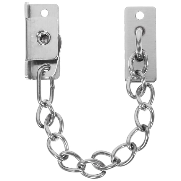 FELTECHELECTR Cerradura de cadena para puerta Cerradura de cadena de acero inoxidable Cerradura de cadena de seguridad para interiores