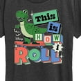 thumbnail image 3 of Disney - Toy Story - Rex This Is How I Roll - Women's Short Sleeve Graphic T-Shirt, 3 of 5