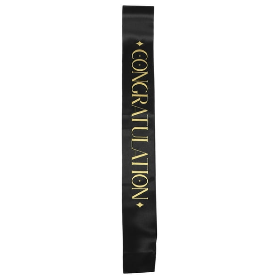 OUNONA Satin Congrats sash for Graduation Parties and Ceremonies Multi Color Durable Elegant Adjustable