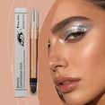 thumbnail image 6 of Dual-Ended Glitter Eyeshadow Stick in Light Gold, Shimmer Metallic Eye Crayon with Blendable Tip, Long-Wearing Cream Shadow Pencil for Smoky Eye – 2g, 6 of 7
