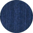 thumbnail image 1 of Ahgly Company Indoor Round Abstract Light Blue Contemporary Area Rugs, 3' Round, 1 of 4