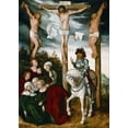 thumbnail image 2 of Cranach, Lucas 11x14 White Modern Wood Framed Museum Art Print Titled - Crucifixion of Christ, 2 of 4