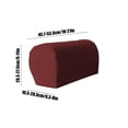 thumbnail image 3 of Sofa Armrest Covers, Staron 2026 Elastic Plaid Protective Armrest Covers, Premium Polyester Non-Slip Sofa Arm Guards Machine Washable 2-Piece Set, Wine, 3 of 6