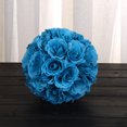 thumbnail image 5 of Farfi 7inch Artificial Rose Silk Flower Kissing Ball Wedding Party Mall DIY Decoration (Type 2), 5 of 13