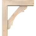 thumbnail image 3 of Ekena Millwork 7 1/2"W x 32"D x 36"H Olympic Block Smooth Bracket w/ Offset Brace, Douglas Fir, 3 of 25