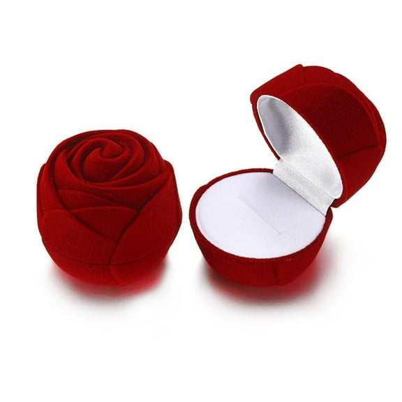 YFind Rose Ring Box Jewelry Box Earring Necklace Packaging Box