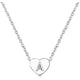 thumbnail image 1 of Mujeres niñas plata pequeño amor corazón letra inicial collar alfabeto AZ nombre personalizado colgante gargantilla collares Xemadio LRWJ200-10, 1 of 4