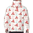 thumbnail image 7 of Picia Funny Gnomes Pattern Casual Men's Hoodie - Lightweight Hooded Sweatshirt with Kangaroo Pocket, Comfortable Pullover for Everyday, Travel-Small, 7 of 7
