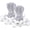 White, variant on Bungee Cords with Balls: 50PCS Ball Bungee Cords Tarp Tie Downs Bungee Balls, Elastic String Ties for Camping, Shelter,Cargo,Tent Poles UV Resistant (Black)
