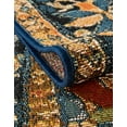 thumbnail image 2 of Unique Loom Outdoor Traditional Collection Area Rug - Antiquity (7' 10" Round Navy Blue and Rust Red/Navy Blue), 2 of 8
