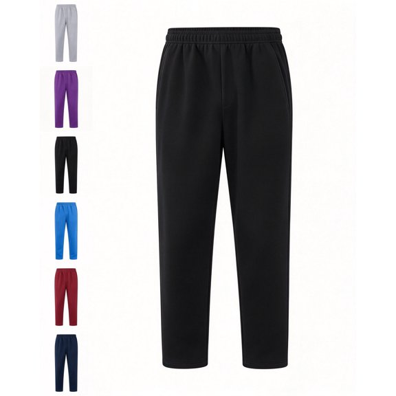 Nugftut Boys Pants Size 10-12 Casual Straight Leg Pants with Pockets Active Pants